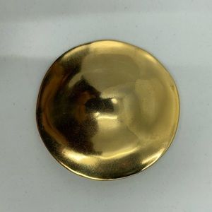 Robert Lee Morris Large Gong Gold Pin.